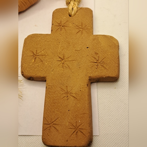 Deror Clay blessing Beads with Clay Cross. - Picture 2 of 9